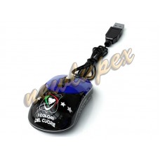 Mouse usb 2.0 "Cuore NeroAzzurro